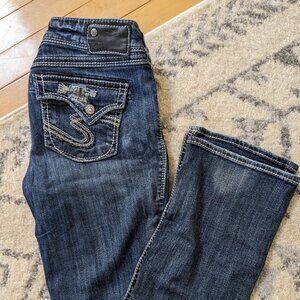 Silver women's jeans Suki style size 29/33